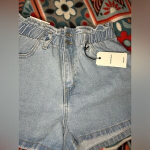 Paper bag High waist Shorts